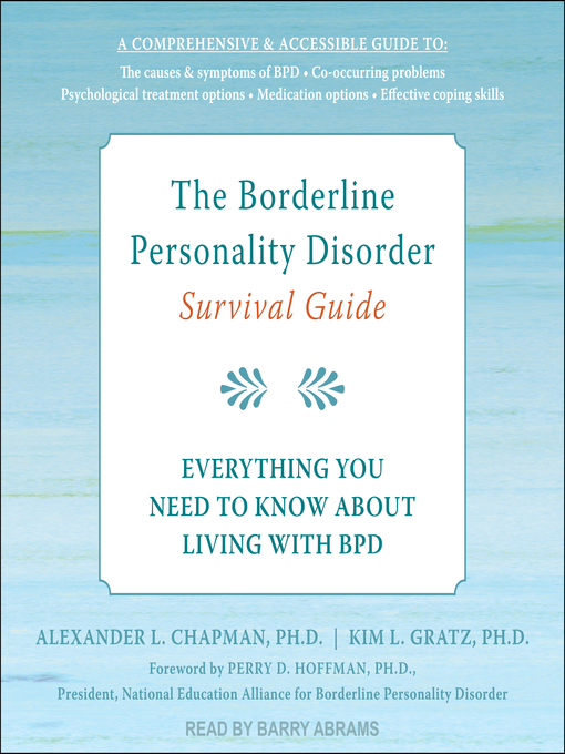 Title details for The Borderline Personality Disorder Survival Guide by Alexander L. Chapman, PhD - Wait list